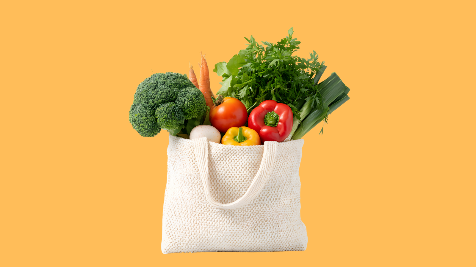 Bossa amb aliments saludables